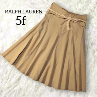 ラルフローレン ✿ 巻きスカート 5f XL ベージュ フレア ミモレ ゆったり