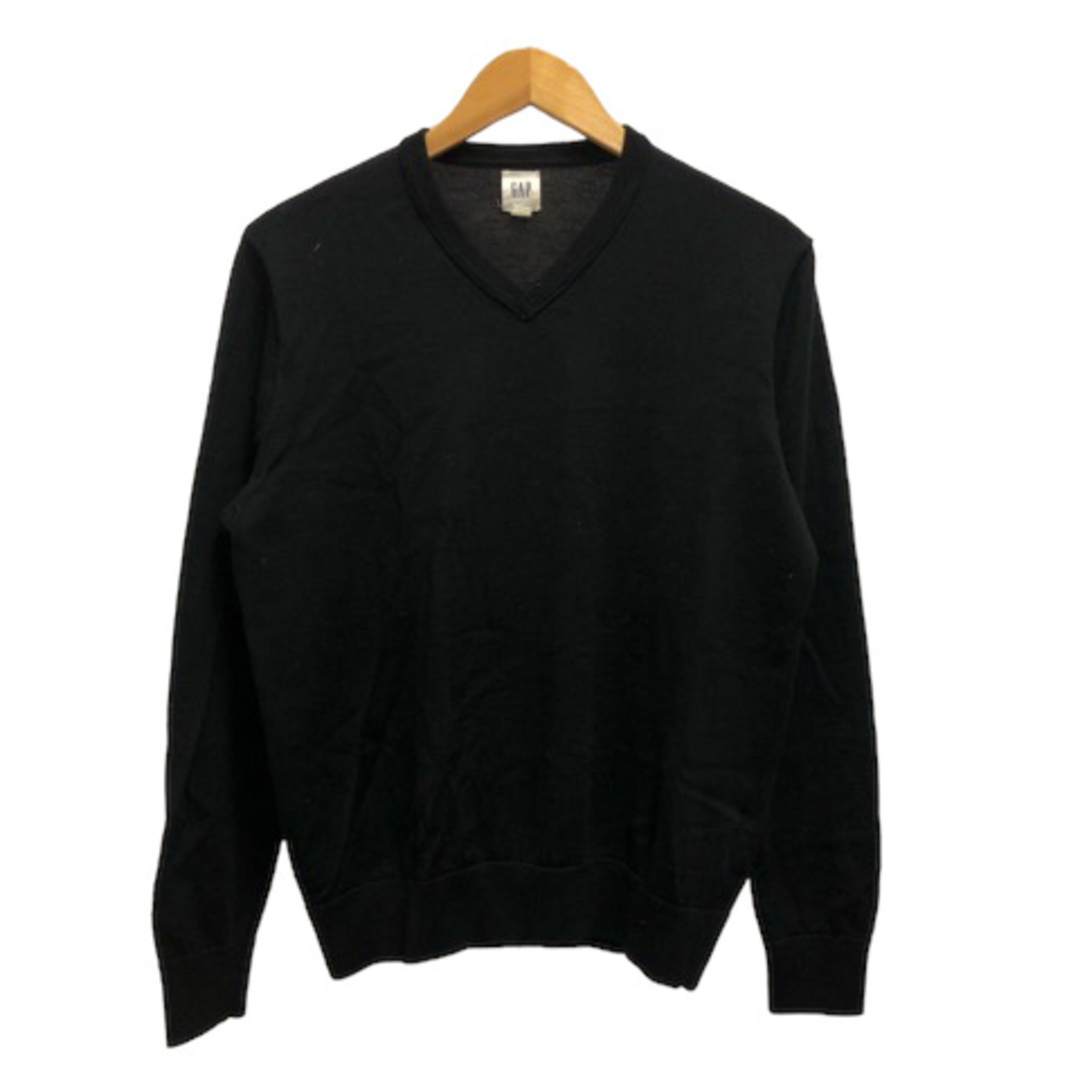 GAP(ギャップ)のギャップ GAP セーター ニット Vネック ウール 長袖 無地 S ブラック メンズのトップス(ニット/セーター)の商品写真