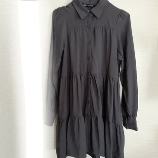 ザラ(ZARA)のZARA　シャツワンピース(ひざ丈ワンピース)