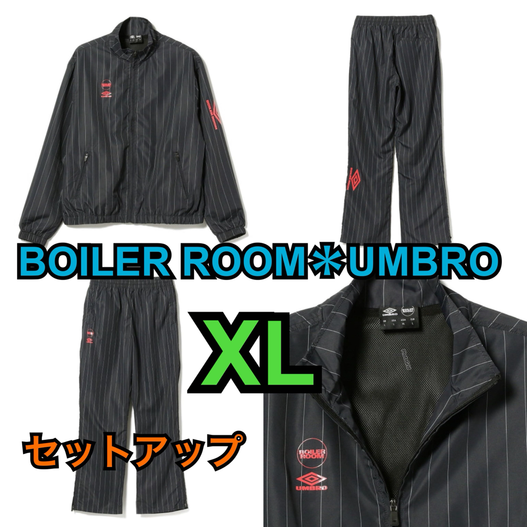 BLACK サイズBOILER ROOM UMBRO Shell Jacket Pants xl