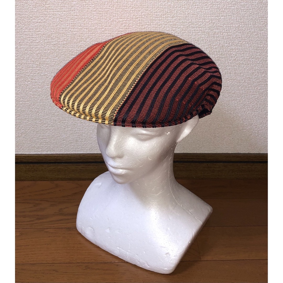 M 美品 KANGOL ハンチングキャップ カンゴール ベレー帽 ブラウン 茶