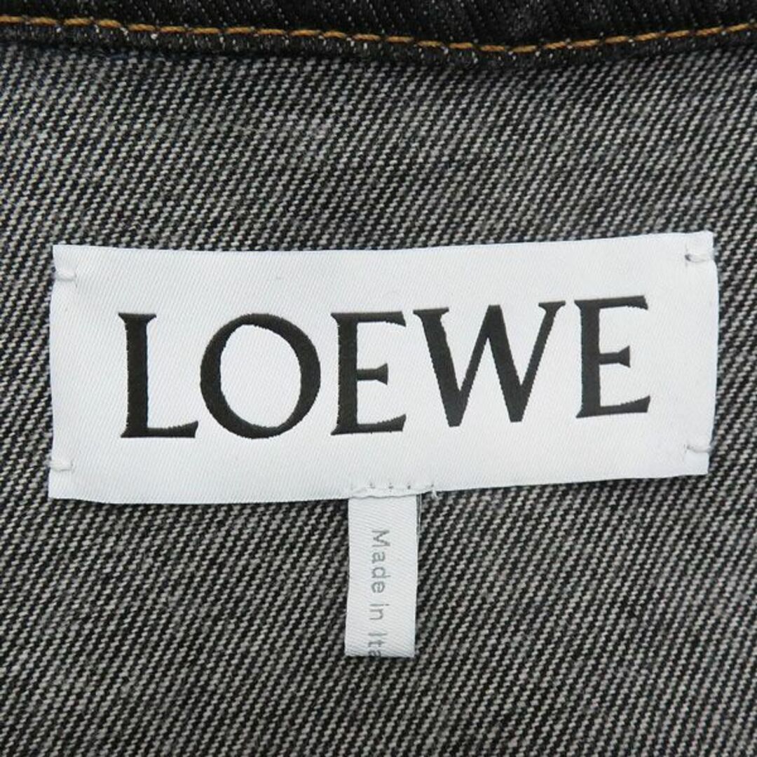 LOEWE(ロエベ)の美品 LOEWE ロエベ 2021AW パンジー プリントパネル オーバーシルエット デニム シャツ ジャケット 45983 メンズのジャケット/アウター(Gジャン/デニムジャケット)の商品写真