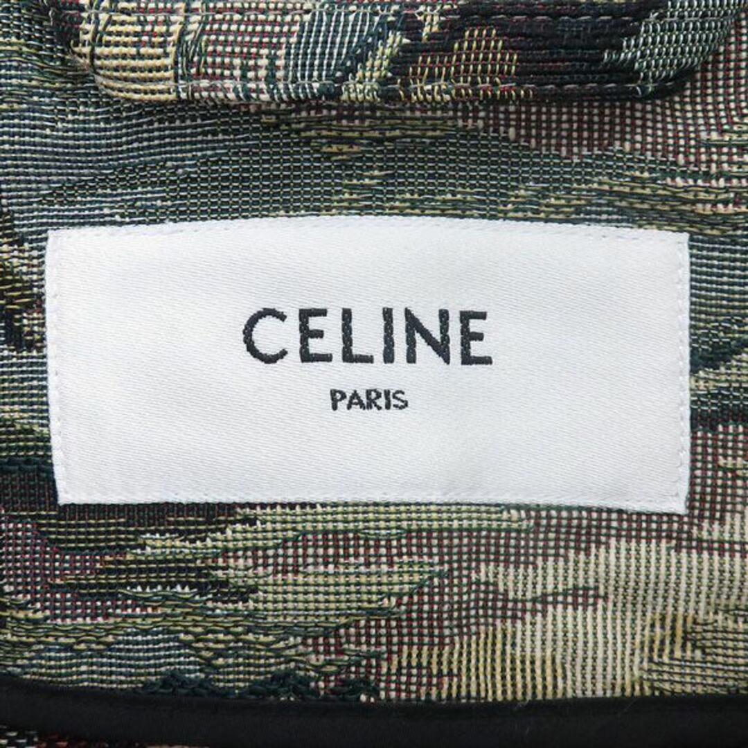 celine(セリーヌ)の極美品 CELINE セリーヌ 2W170558I 2020AW カマルグ タペストリー 比翼 ミリタリー パーカー ジャケット コート XS 45981 メンズのジャケット/アウター(ミリタリージャケット)の商品写真