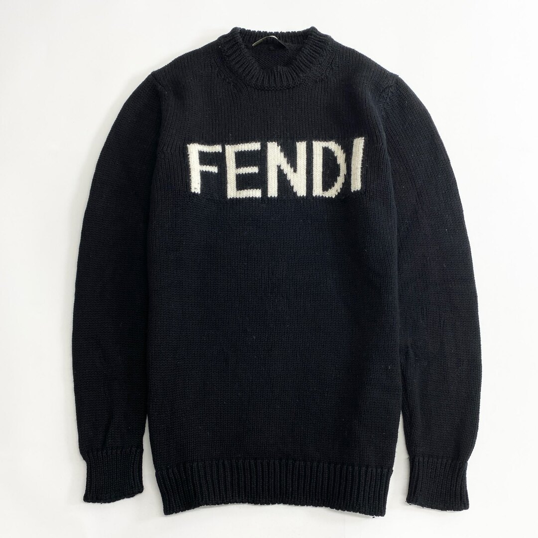 FENDI - 71k11 FENDI フェンディ フロントロゴ ニットセーター 2021AW