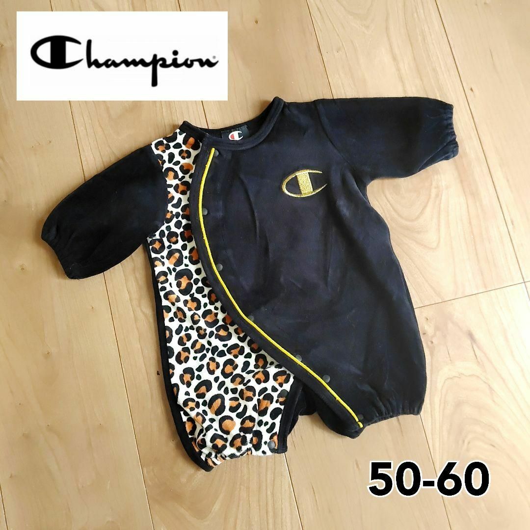 Champion(チャンピオン)のChampion チャンピオン 長袖 ロンパース カバーオール 男の子 60 キッズ/ベビー/マタニティのベビー服(~85cm)(ロンパース)の商品写真