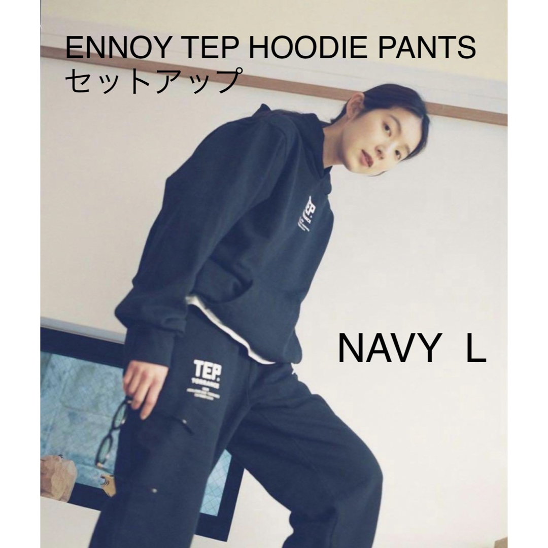 ennoy HOODIE＋SWEAT PANTS (BLACK) M