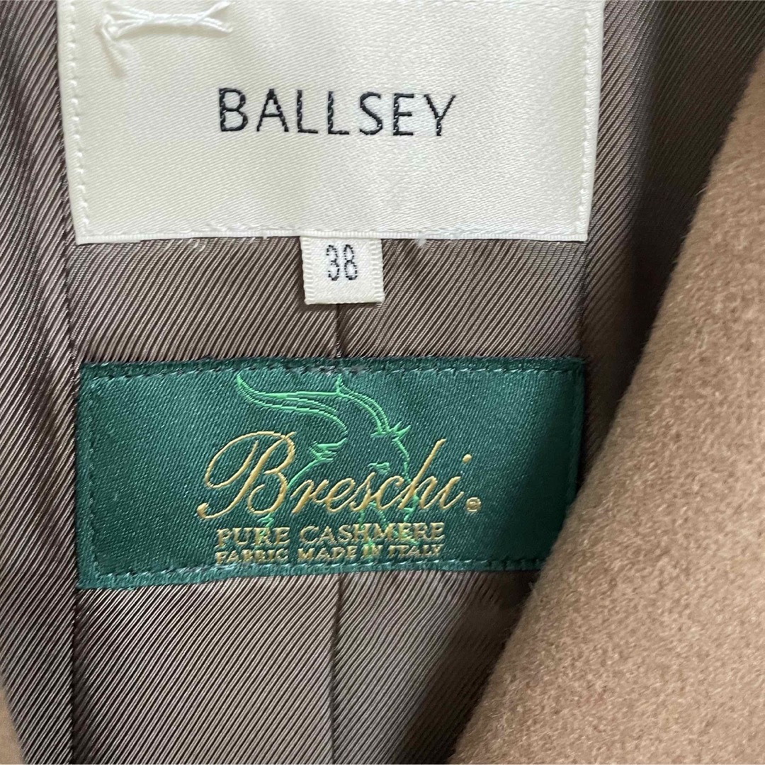 Ballsey(ボールジィ)のトゥモローランド　ballsey  カシミヤ100%コート　美品 レディースのジャケット/アウター(ロングコート)の商品写真