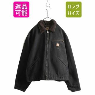 カーハート デトロイトジャケット XL ダック ブランケット ライナー 黒 廃盤(ブルゾン)