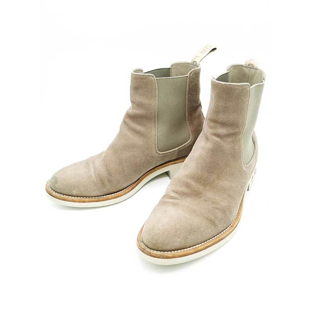 LOUIS VUITTON - LOUIS VUITTON ルイヴィトン シャロンヌ スエード チェルシーブーツ ベージュ 7 1/2