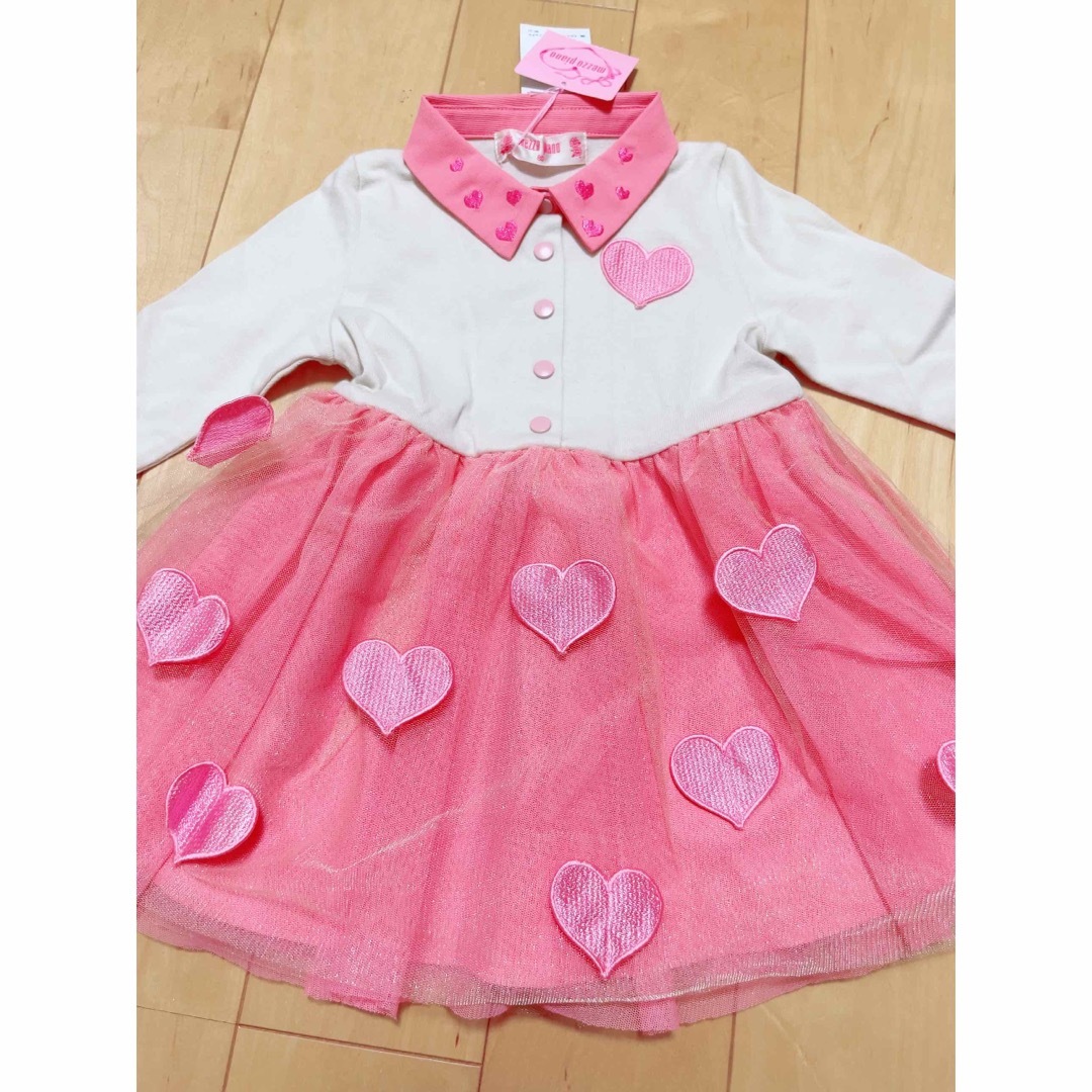 mezzo piano(メゾピアノ)のmezzo piano ワンピース 80cm キッズ/ベビー/マタニティのベビー服(~85cm)(ワンピース)の商品写真