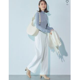 プラステ(PLST)の新品！紙タグ付！♥️PLST♥️ラメシアーリブタートルネックセーター。M。(ニット/セーター)