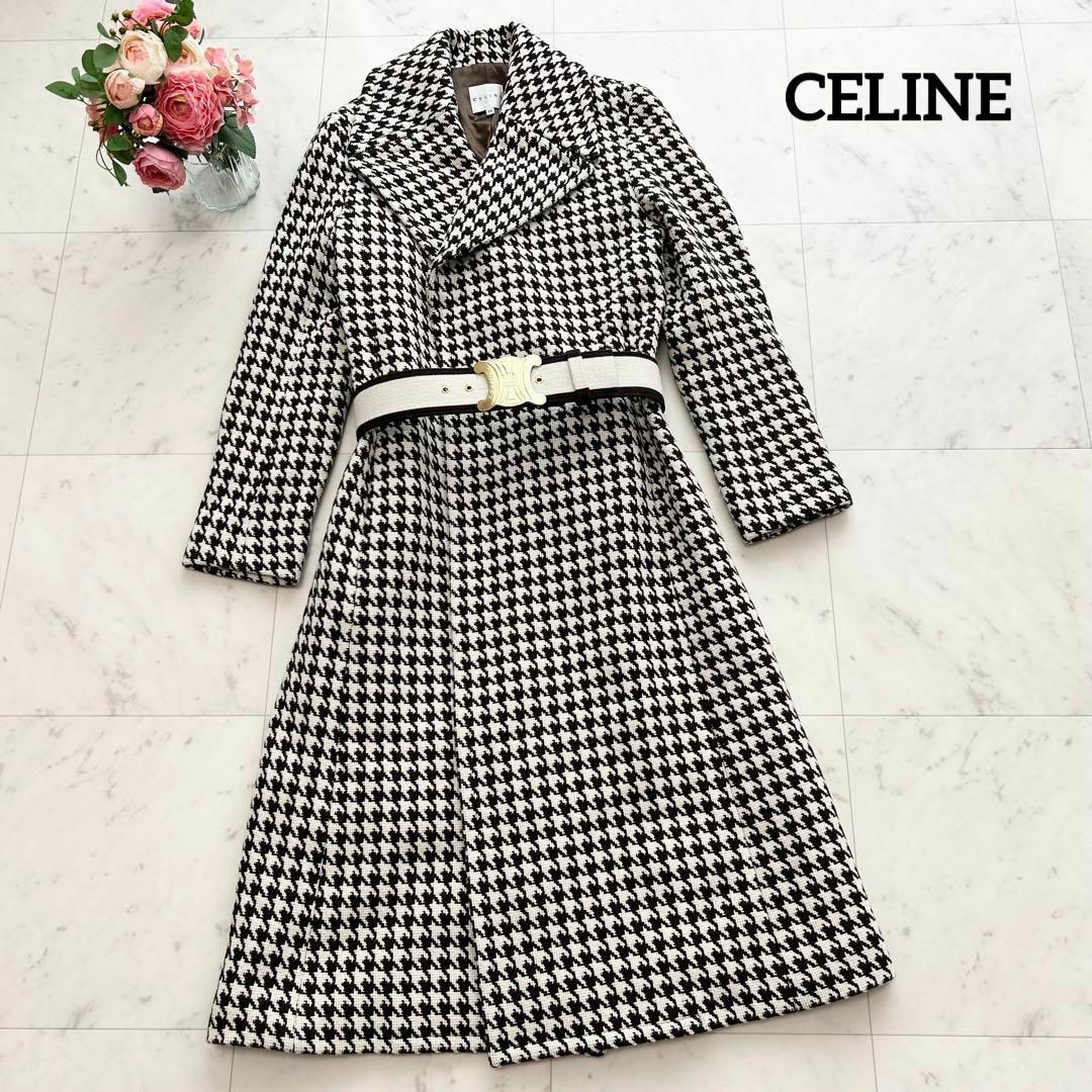 celine - 美品 CELINE 大人気レア品 千鳥格子 トリオンフ金具 ...