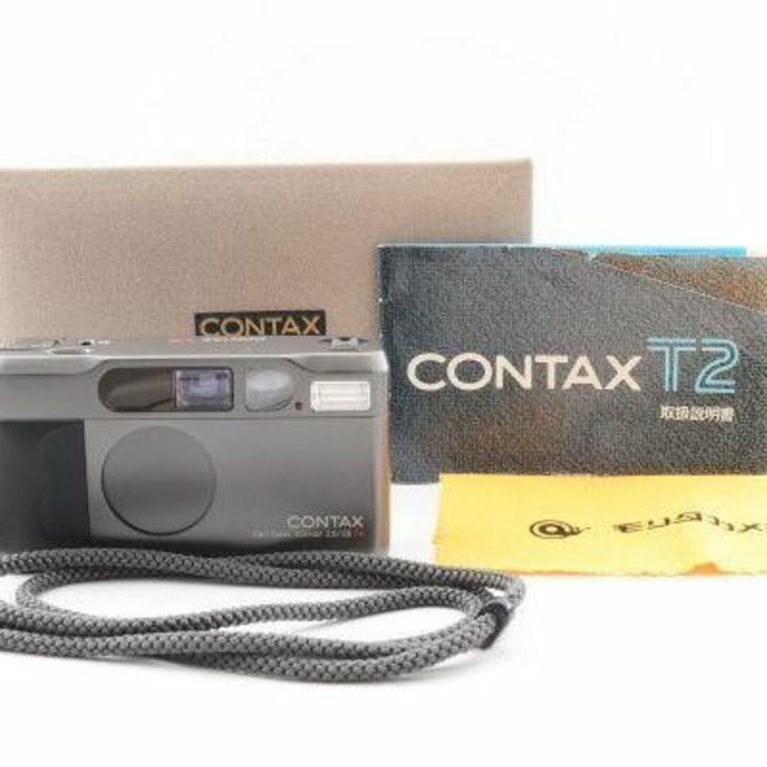 【箱付き・希少】 CONTAX コンタックス T2 コンパクト フィルムカメラ