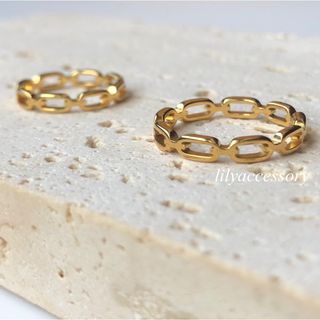 stainless minimum chain  ring(リング(指輪))