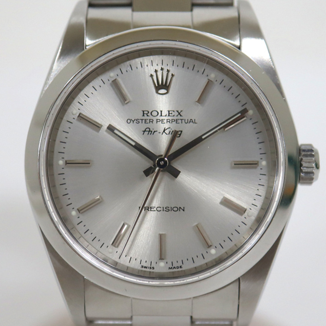 【ROLEX】ロレックス エアキング 腕時計 自動巻き SS×シルバー文字盤 P番/ok03523ar