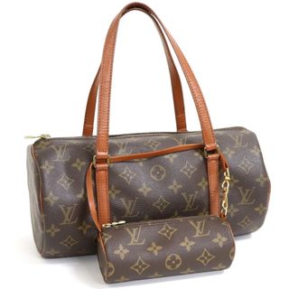 【限定価格】LOUIS VUITTON ルイヴィトン ハンドバッグ モノグラム パピヨン30 Papillon30 GM 旧型 ポーチ付き ブラウン 茶 鞄 かばん M51385    ゴールド金具 レディース 美品【品】