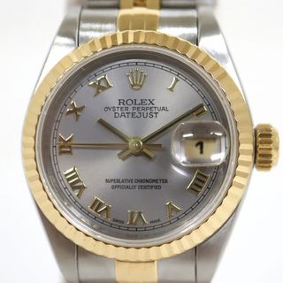 ロレックス(ROLEX)の【ROLEX】ロレックス デイトジャスト 腕時計 自動巻き YG/SS グレー文字盤 T番 69173/tm07448tg(腕時計)