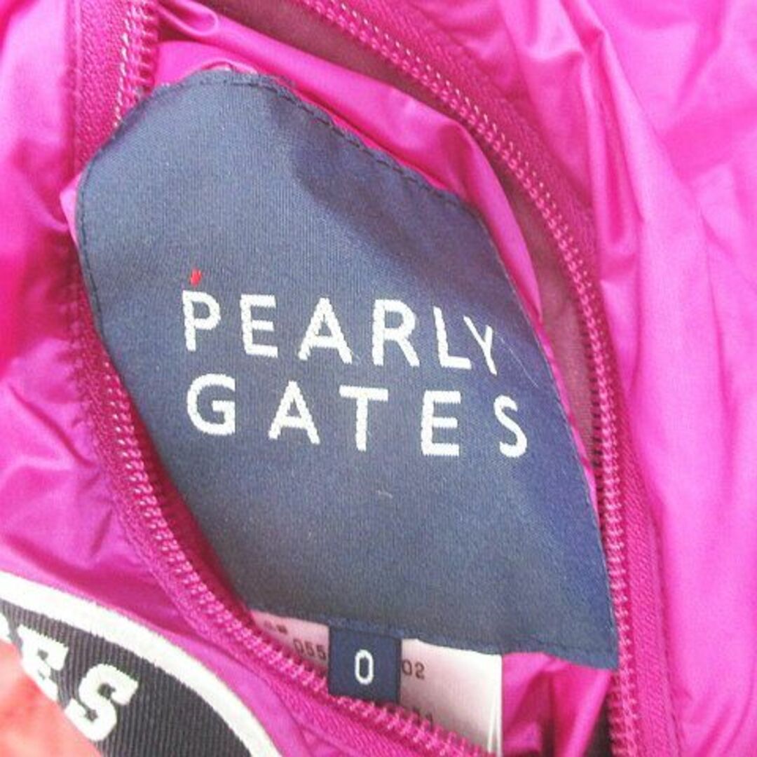 PEARLY GATES(パーリーゲイツ)のPEARLY GATES リバーシブル 中綿ジャケット 0 紫 パープル系 レディースのジャケット/アウター(その他)の商品写真