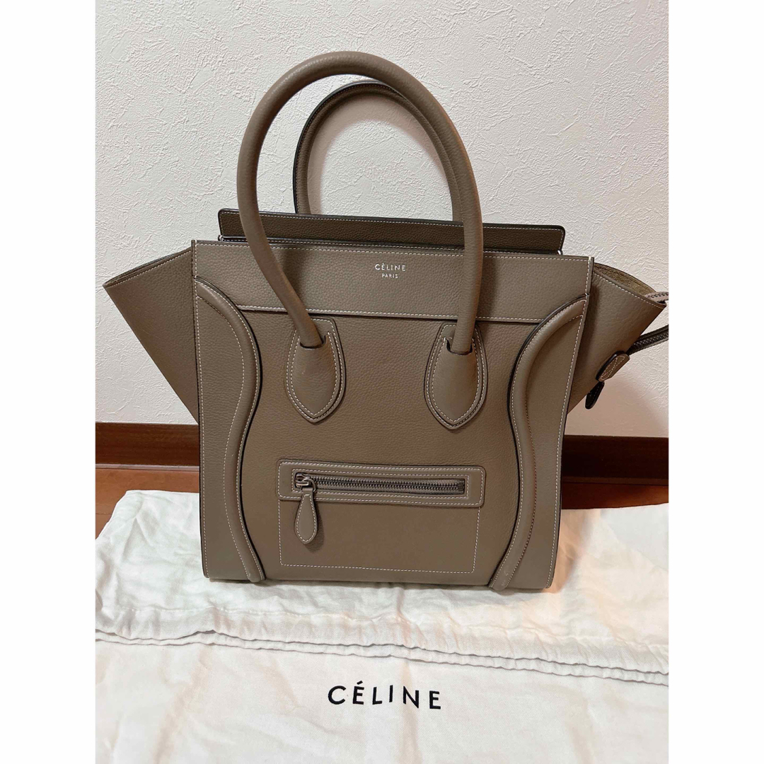 銀座店購入！確実正規品！CELINE/ラゲージマイクロドラムドカーフスキン スリ