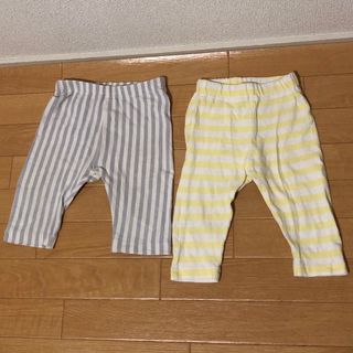 2着セット　ベビーパンツ　ズボン　ストライプ　縞ズボン　80(パンツ)