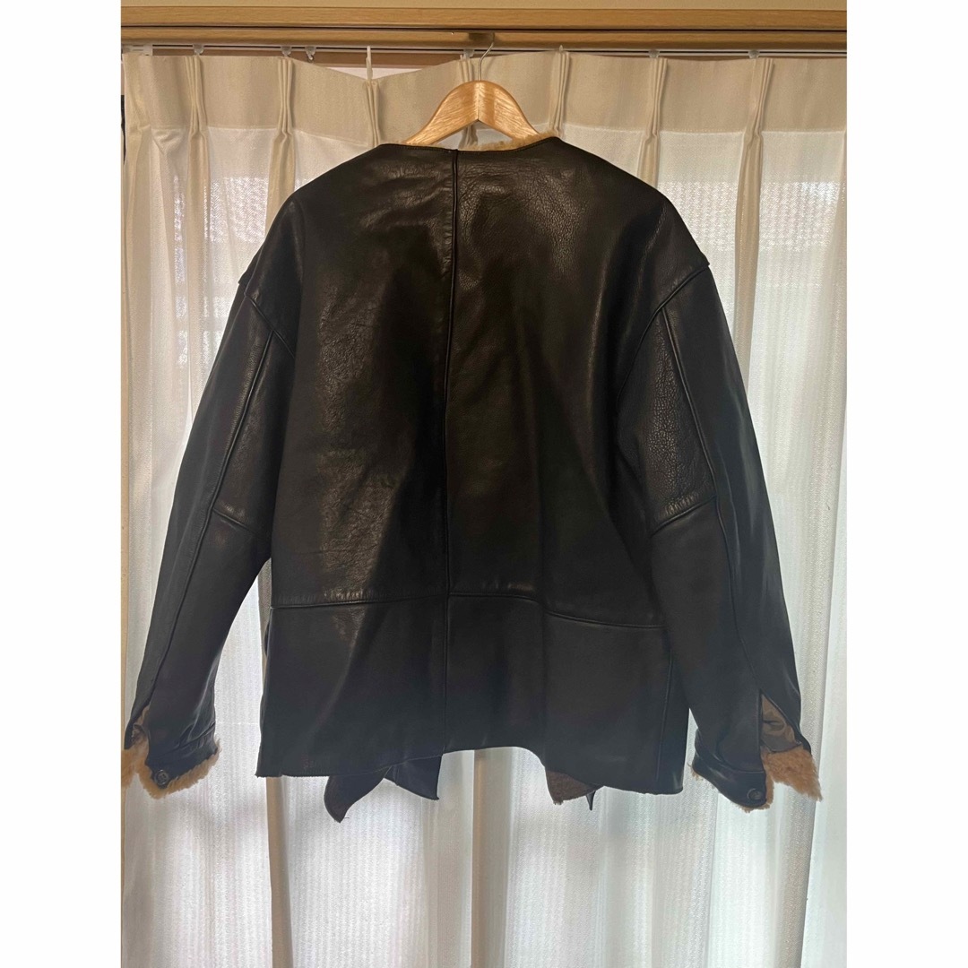 Emporio Armani(エンポリオアルマーニ)のEmporio Armami Leather Jacket 50 メンズのジャケット/アウター(レザージャケット)の商品写真