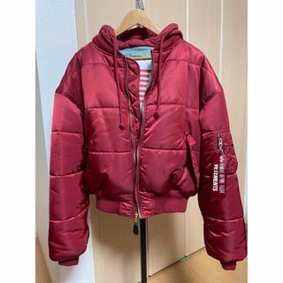 VETEMENTS - 極美品 VTMNTS ストライプ柄 シルク混 ロゴ 半袖 ジップ