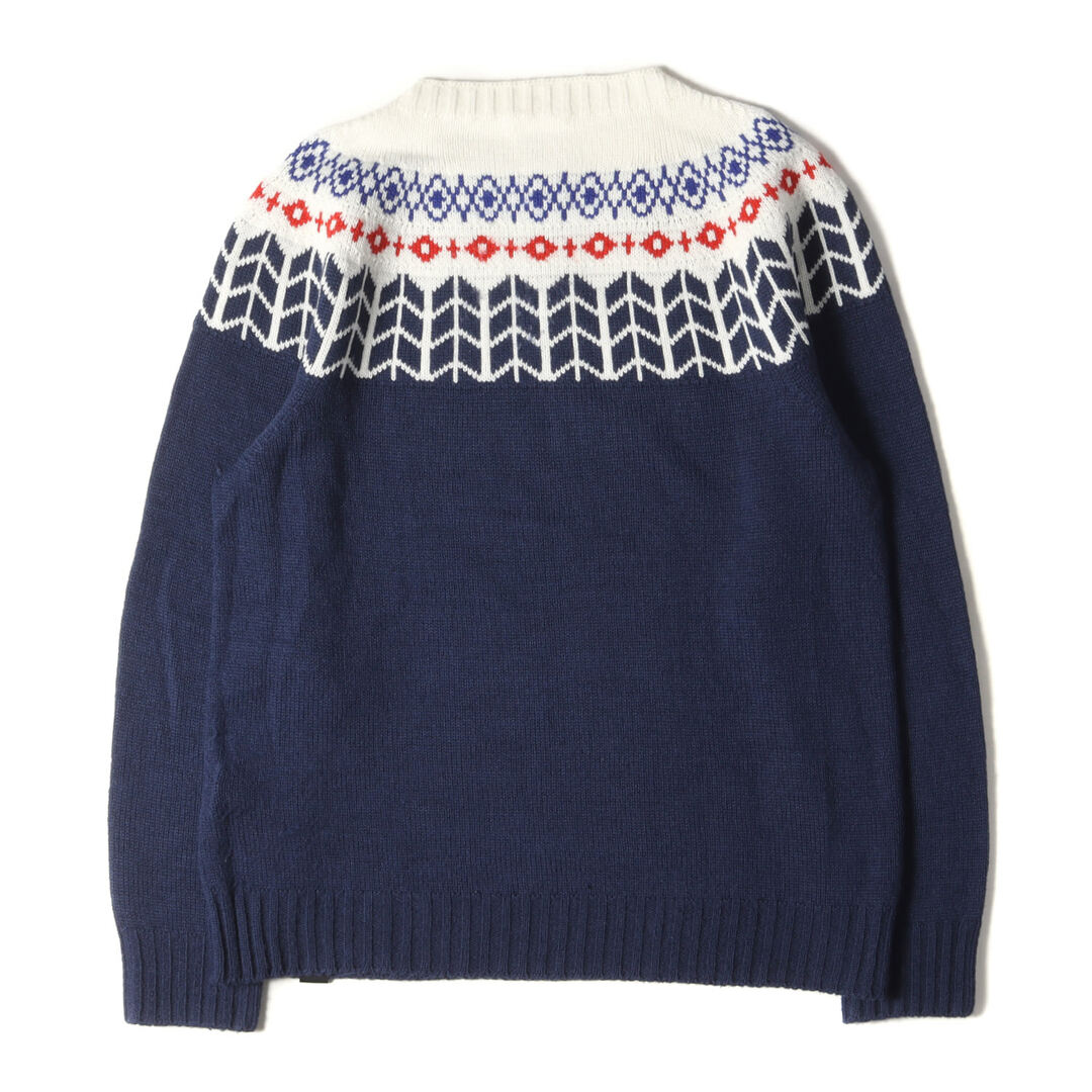 BEDWIN(ベドウィン)のBEDWIN ベドウィン ニット サイズ:2 17AW クルーネック ノルディック ニット セーター C-NECK NORDIC SWEATER DANNY ネイビー 紺 トップス 長袖 カジュアル【メンズ】【中古】 メンズのトップス(ニット/セーター)の商品写真