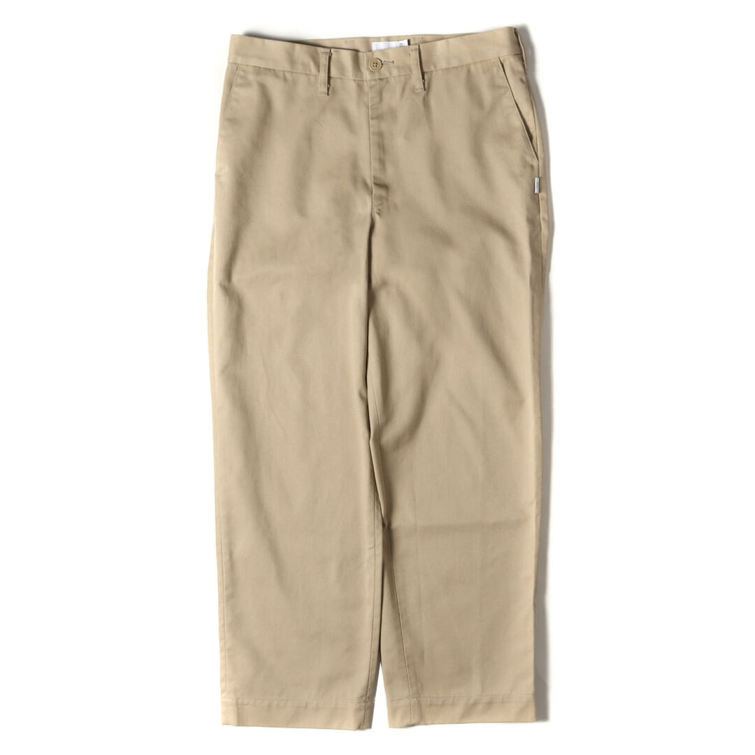 WTAPS ダブルタップス パンツ サイズ:L 22SS T/Cツイル ワーク チノ パンツ CREASE / TROUSERS / COPO. TWILL ベージュ ボトムス ズボン 【メンズ】【美品】