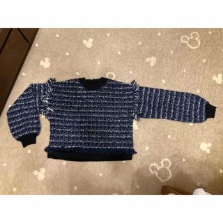 ランバンオンブルー(LANVIN en Bleu)の値下げ　美品　ランバンオンブルー　　ツィードトップス　38(ニット/セーター)