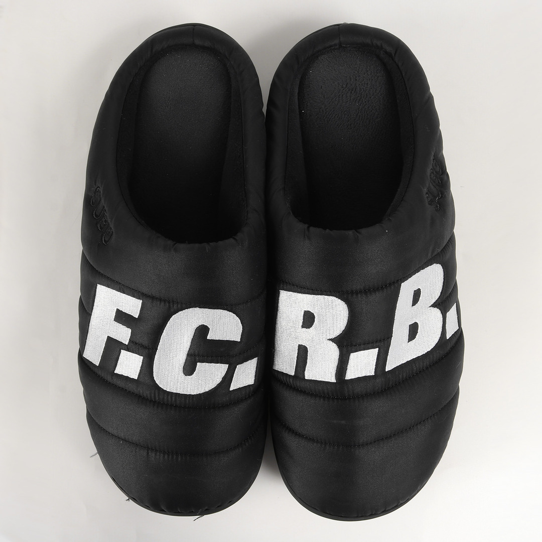 F.C.Real Bristol エフシーレアルブリストル サイズ:記載なし(M位) 21AW SUBU ブランドロゴ 刺繍 内起毛 サンダル  SUBU F.C.R.B. SANDALS ブラック 黒 【メンズ】【中古】