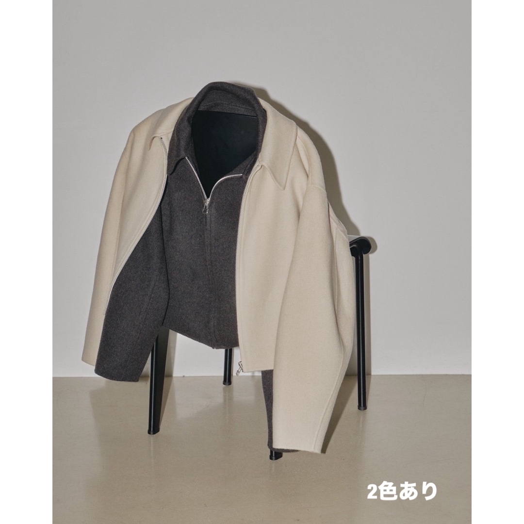 Wool Zip Blouson ナチュラル　todayful 新品未使用