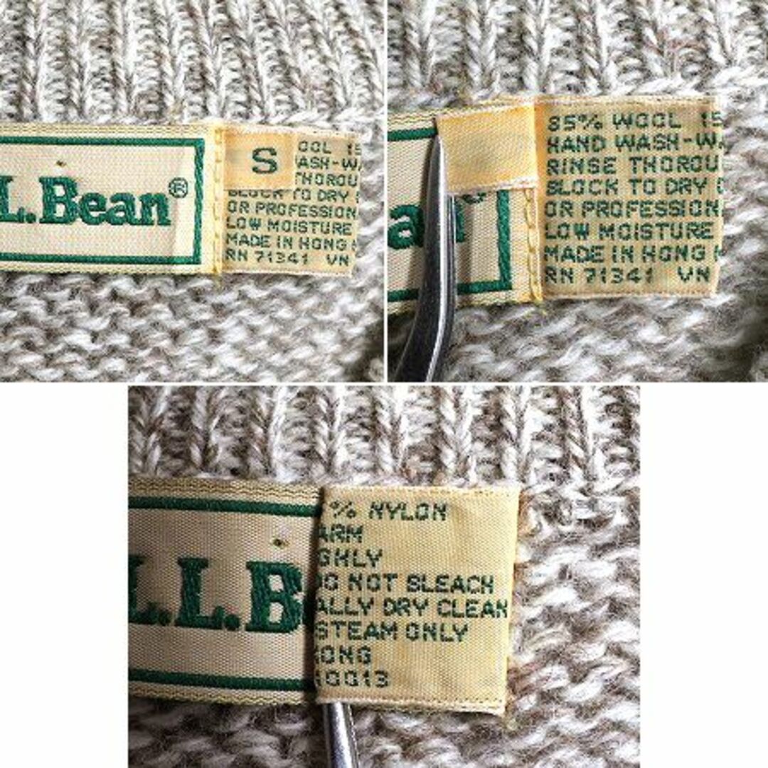 L.L.Bean(エルエルビーン)の80s エルエルビーン ノルディック ウール ニット セーター S アウトドア レディースのトップス(ニット/セーター)の商品写真