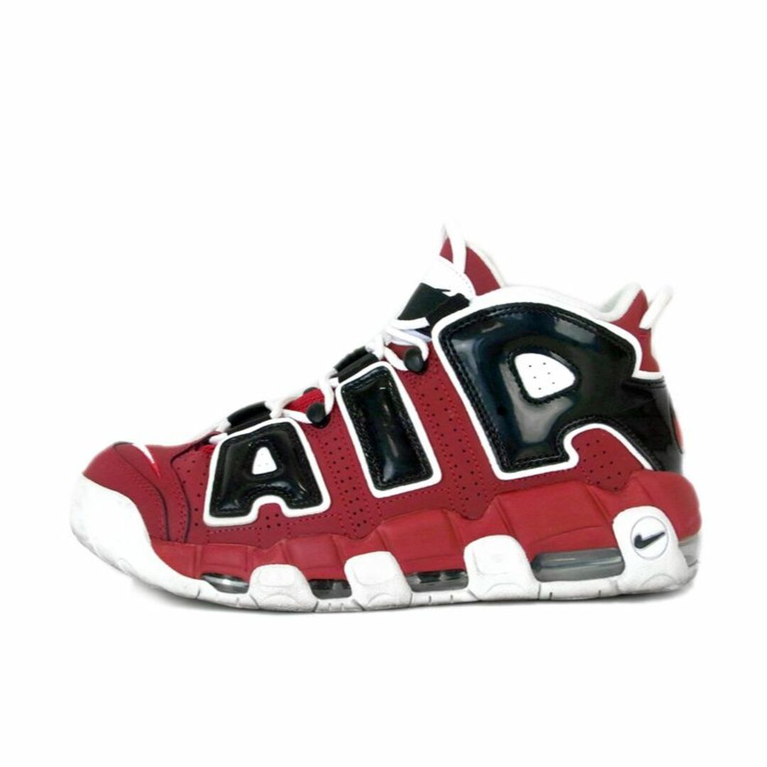 ナイキ NIKE ■ 【 AIR MORE UPTEMPO 96 VARSITY RED WHITE BLACK 921948 600 】 エア モア アップテンポ 96 バーシティ レッド スニーカー　f19557レザー付属品