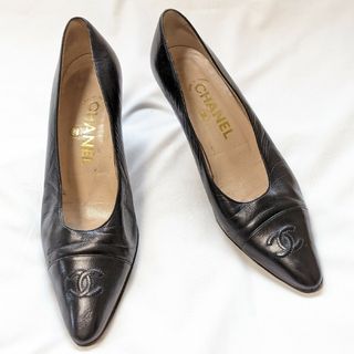 【希少】シャネル CHANEL ヴィンテージ スエード パンプス レア！！