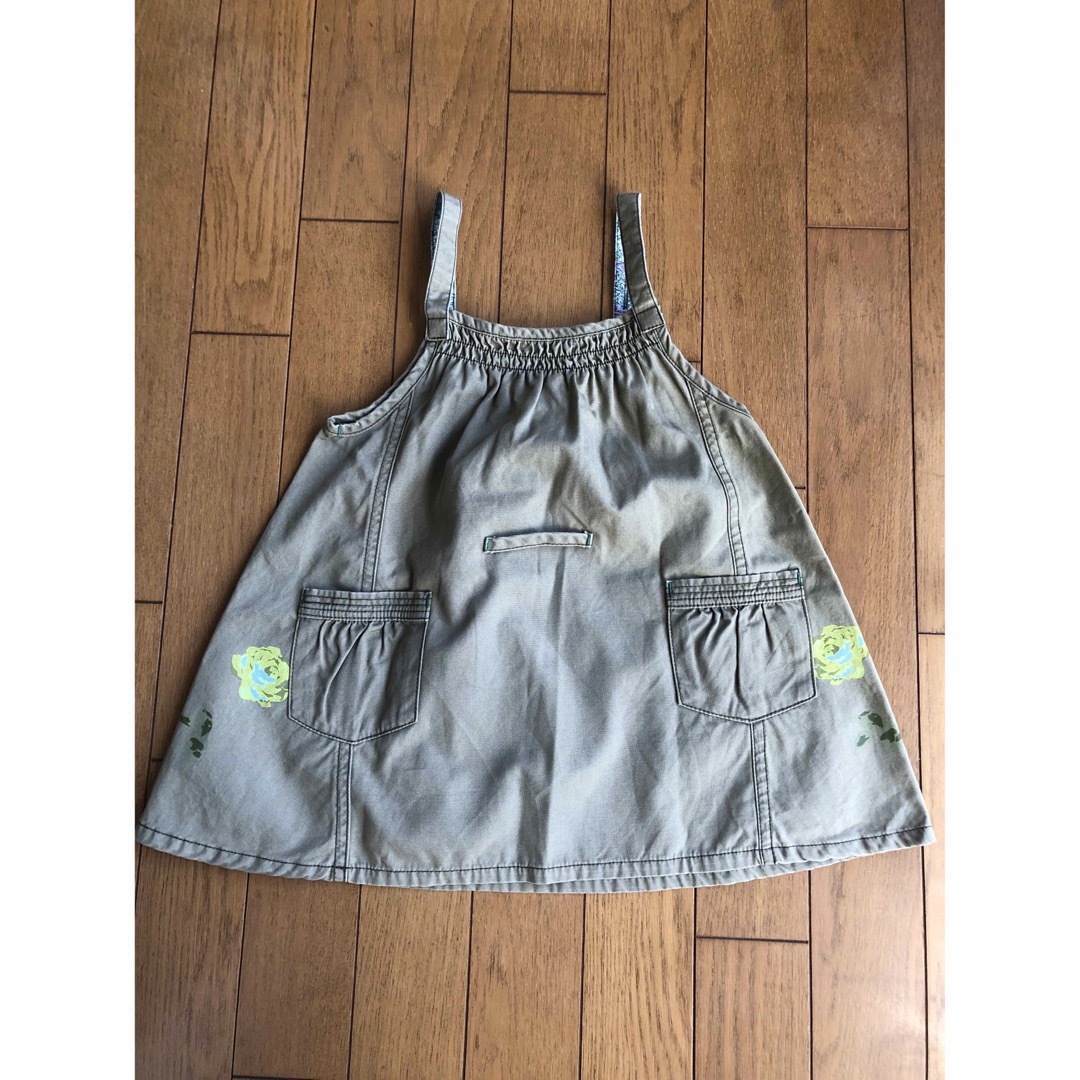 RAG MART(ラグマート)のカーキ色　ワンピース　ラグマート　95㎝ キッズ/ベビー/マタニティのキッズ服女の子用(90cm~)(ワンピース)の商品写真