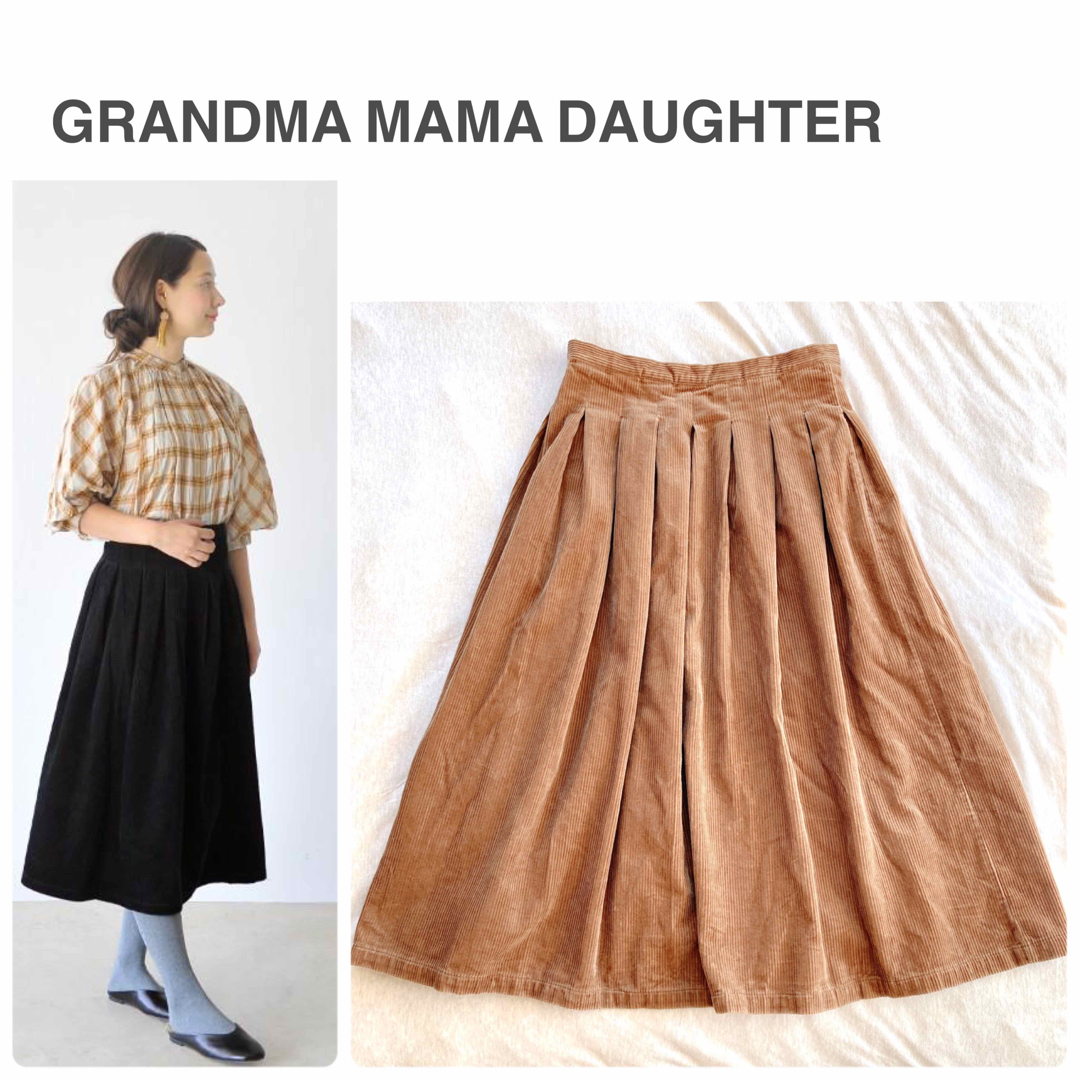 GRANDMA MAMA DAUGHTER　スカート　サイズM　カーキー