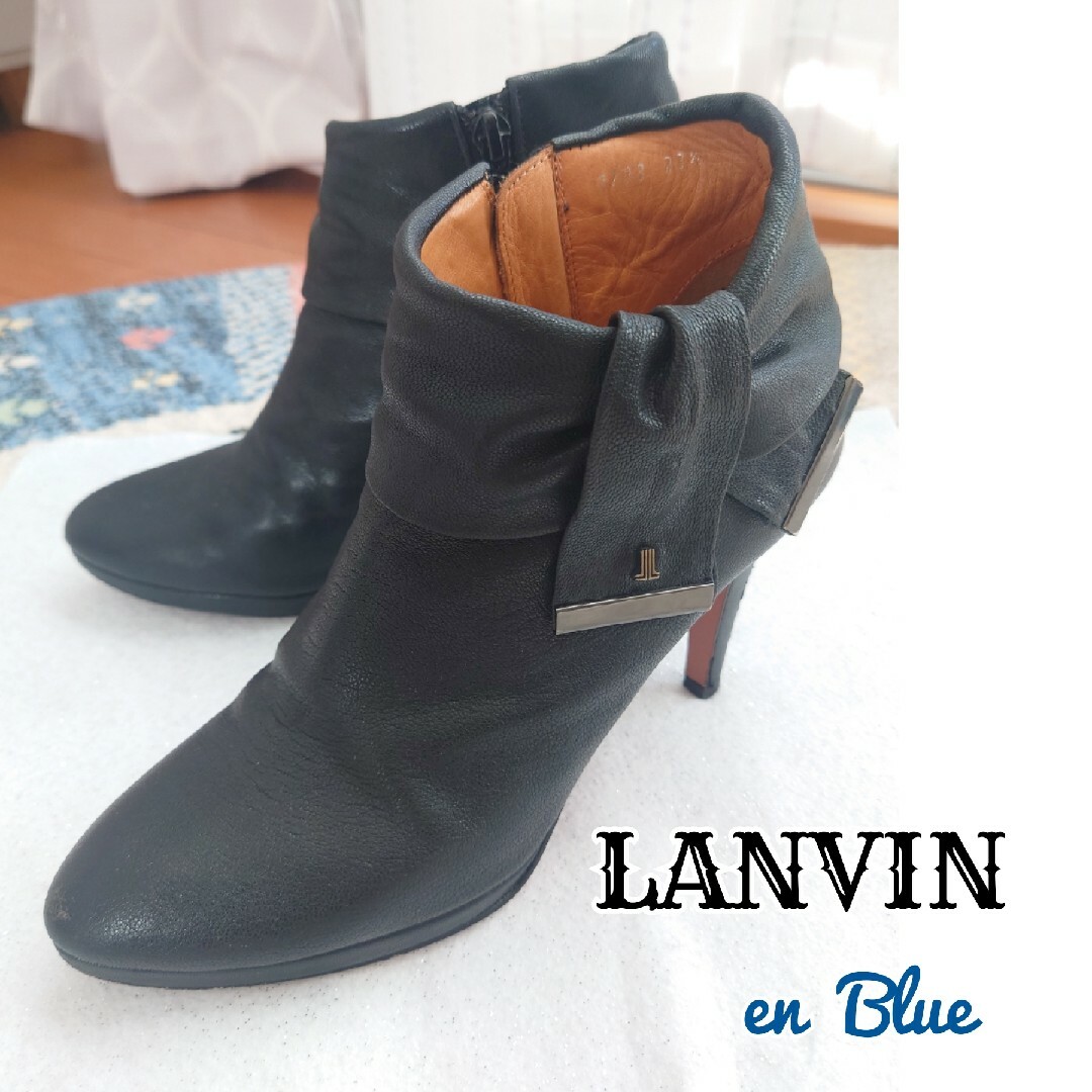 LANVIN en Bleu - LANVIN en Blue リボン ショートブーツ 送料込みの ...