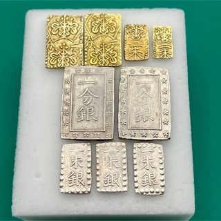 明治二分金×3、天保二朱金×1、元文一分金×1 計5点 No.1785