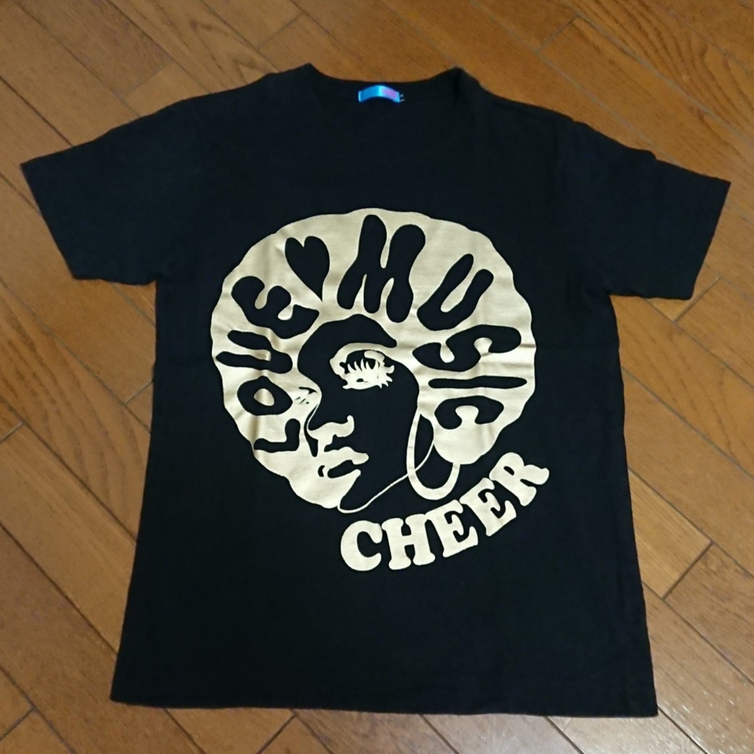 CHEER(チアー)のCHEER　半袖Tシャツ　黒　Mサイズ　140　150　ダンス衣装　ダンス練習 キッズ/ベビー/マタニティのキッズ服女の子用(90cm~)(Tシャツ/カットソー)の商品写真