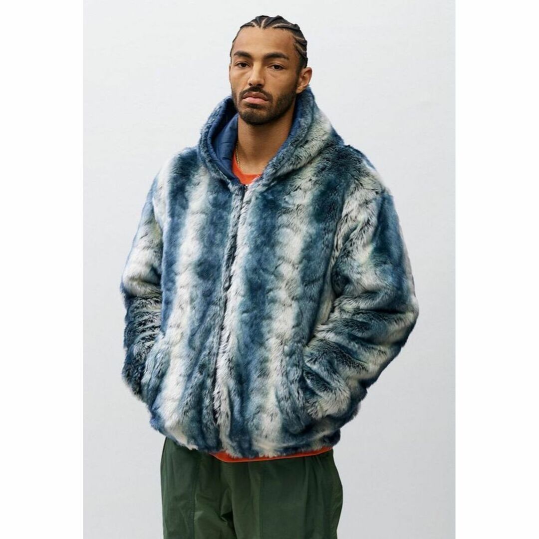 Supreme Reversed Shearling Hooded Jacket