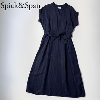 スピックアンドスパン(Spick & Span)の美品　Spick&Span スピックアンドスパン　ロングワンピース　リネン　麻(ロングワンピース/マキシワンピース)