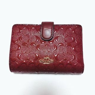コーチ(COACH) シグネチャー 財布(レディース)(レッド/赤色系)の通販 ... 美品☆COACH コーチ シグネチャー 赤ライン 長財布