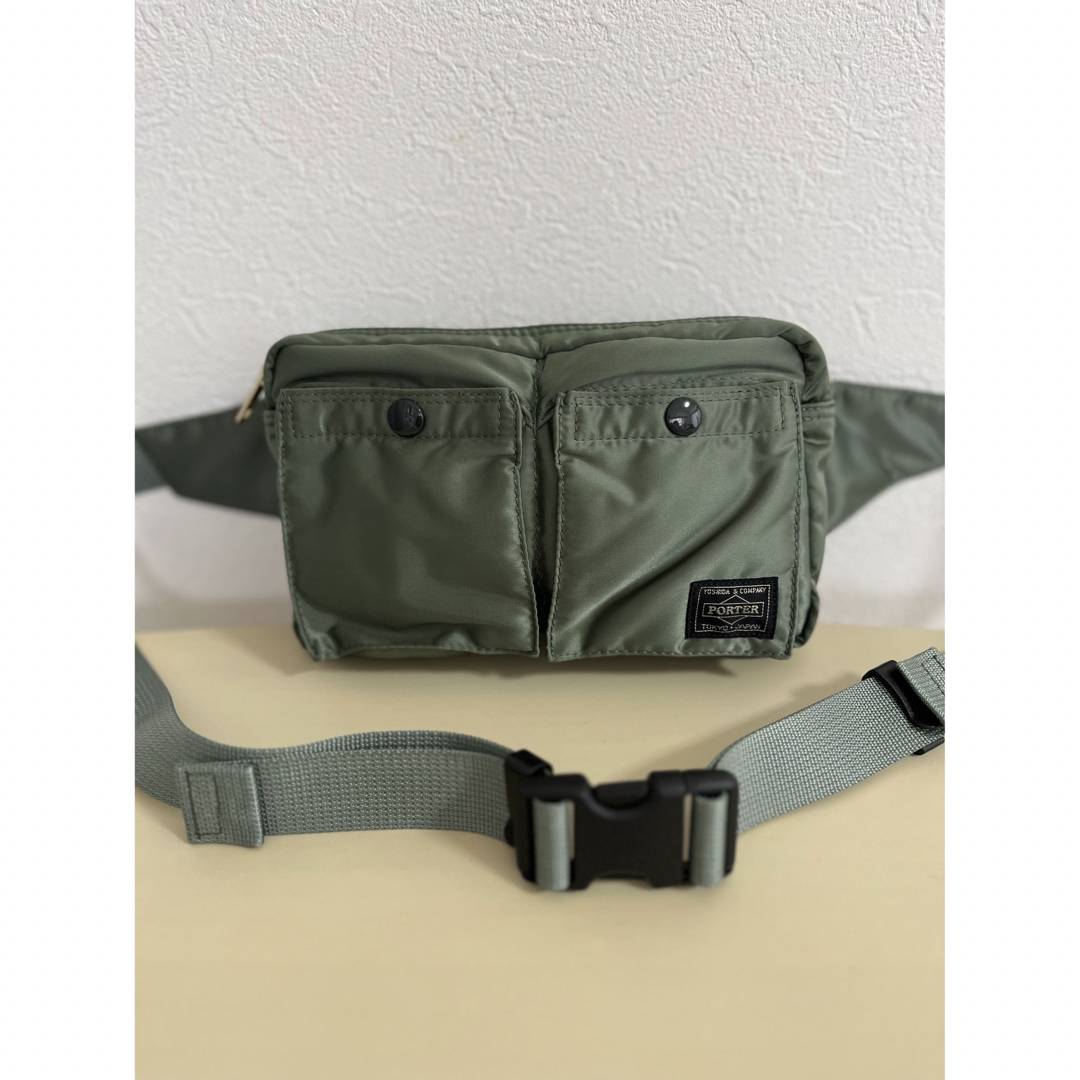 本日限定価格! ポーター　WAIST BAG セージグリーン　超美品