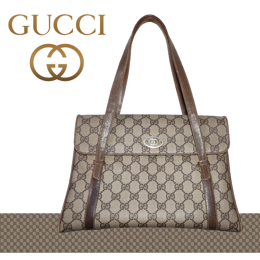 Gucci(グッチ)のGUCCI グッチ トートバッグ GG柄 オールドグッチ レディースのバッグ(トートバッグ)の商品写真