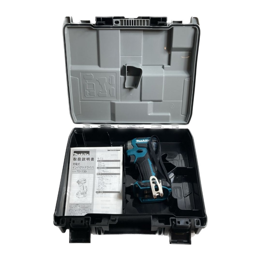 ＊＊MAKITA マキタ 18V  充電式インパクトドライバ　ケース付　※バッテリ・充電器なし　(2) TD173D ブルー