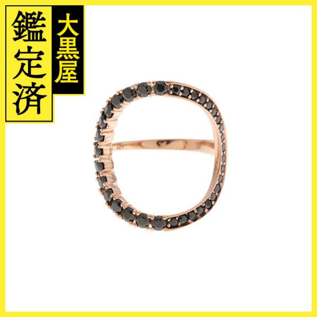 レディースJEWELRY　ブラックスピネル　リング　K18PG　12.5号　【208】