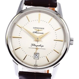 ロンジン(LONGINES)のロンジン LONGINES L4.795.4 フラッグシップ ヘリテージ デイト 自動巻き メンズ 良品 _781214(腕時計(アナログ))