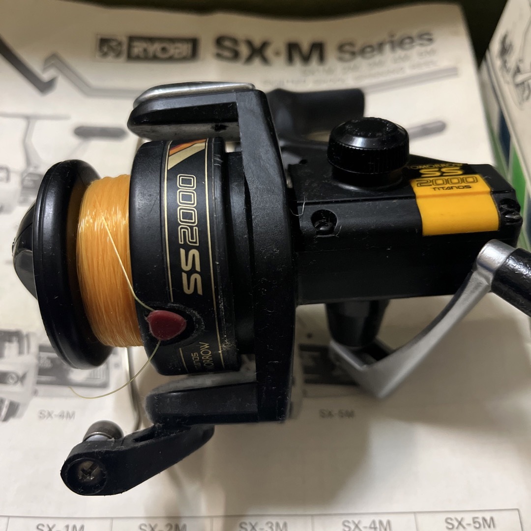 RYOBI(リョービ)のリール　RYOBI SX2M カーボンスプール　釣竿　レトロ釣具　昭和 スポーツ/アウトドアのフィッシング(リール)の商品写真