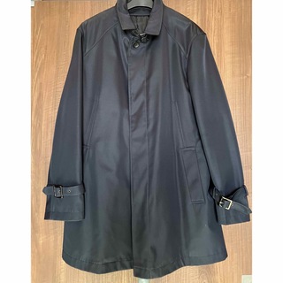 紳士服　Between ビトウィーン　アウター　コート 黒　ブラック　Lサイズ(トレンチコート)