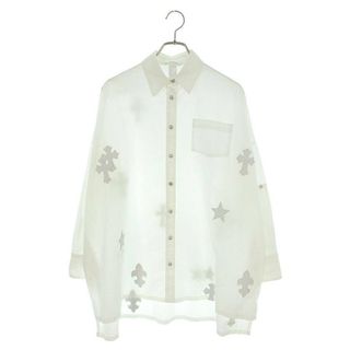 クロムハーツ(Chrome Hearts)のクロムハーツ  MAHAL KITA マハルキタ マルチパッチクロスボタンオーバーサイズ長袖シャツ メンズ XS(シャツ)